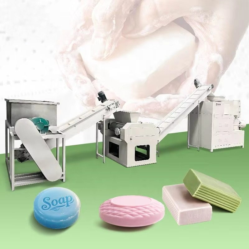 Soap Making Machine Small Scale - خط إنتاج صناعي صغير الحجم لصناعة