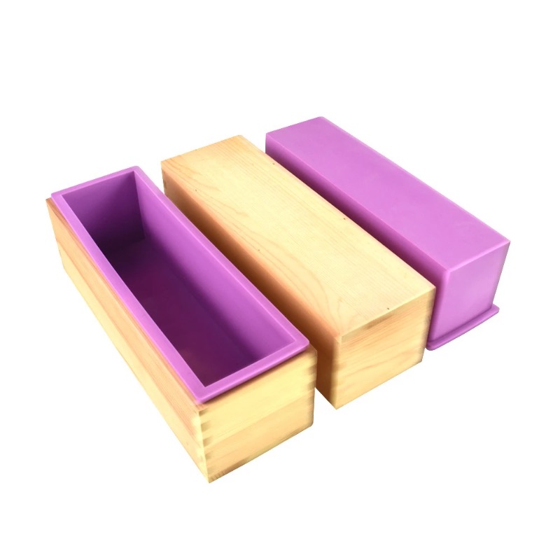Soap Making Recipes - قالب صابون سيليكون مرن بتصميم مستطيل