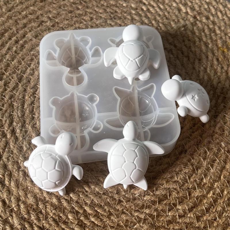 Soap Making Party - قوالب سيليكون على شكل أربعة سلاحف