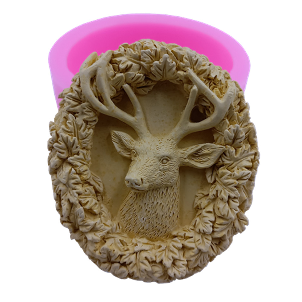 Soap Making Recipes - الغزلان تصميم الصابون قالب من السيليكون