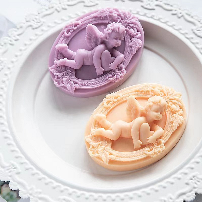 Soap Making Gifts - ثلاثية الأبعاد الملاك الاطفال على شكل
