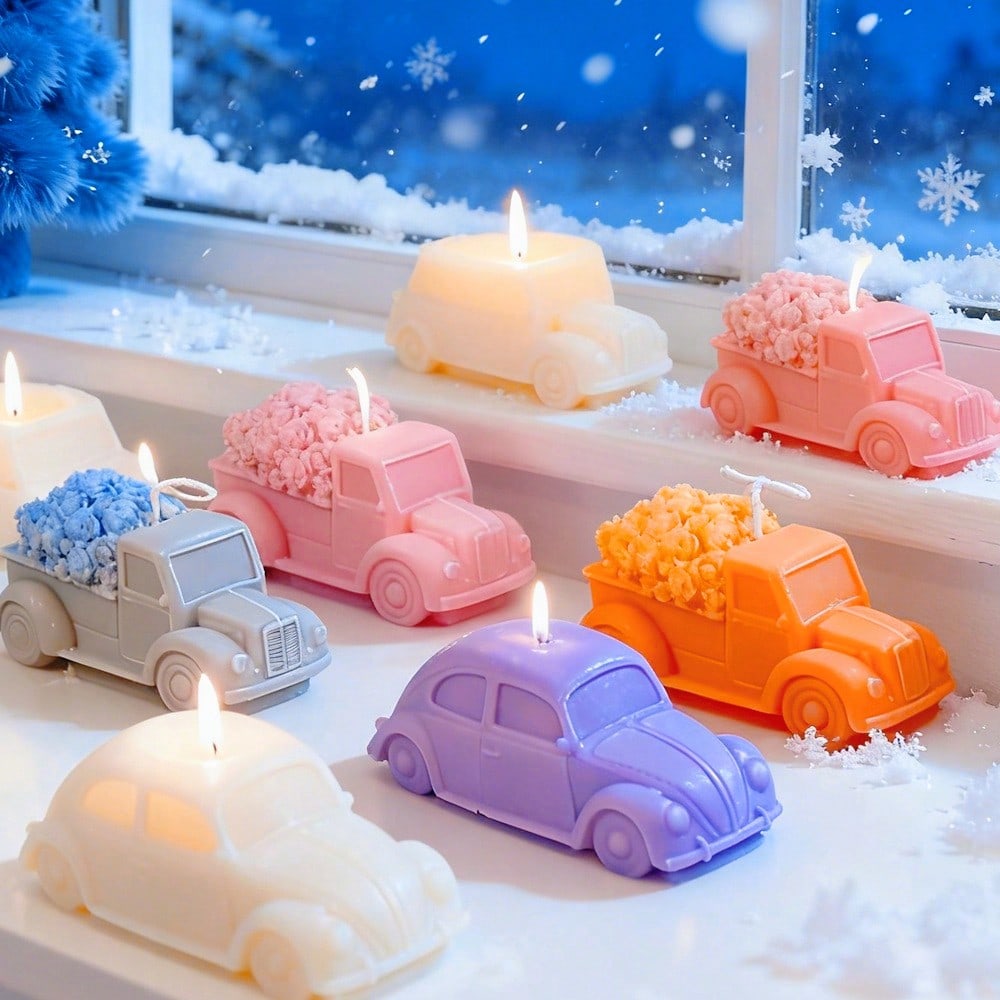 Soap Making Gifts - قالب سيليكون متعدد الأنماط لتشكيل الشموع