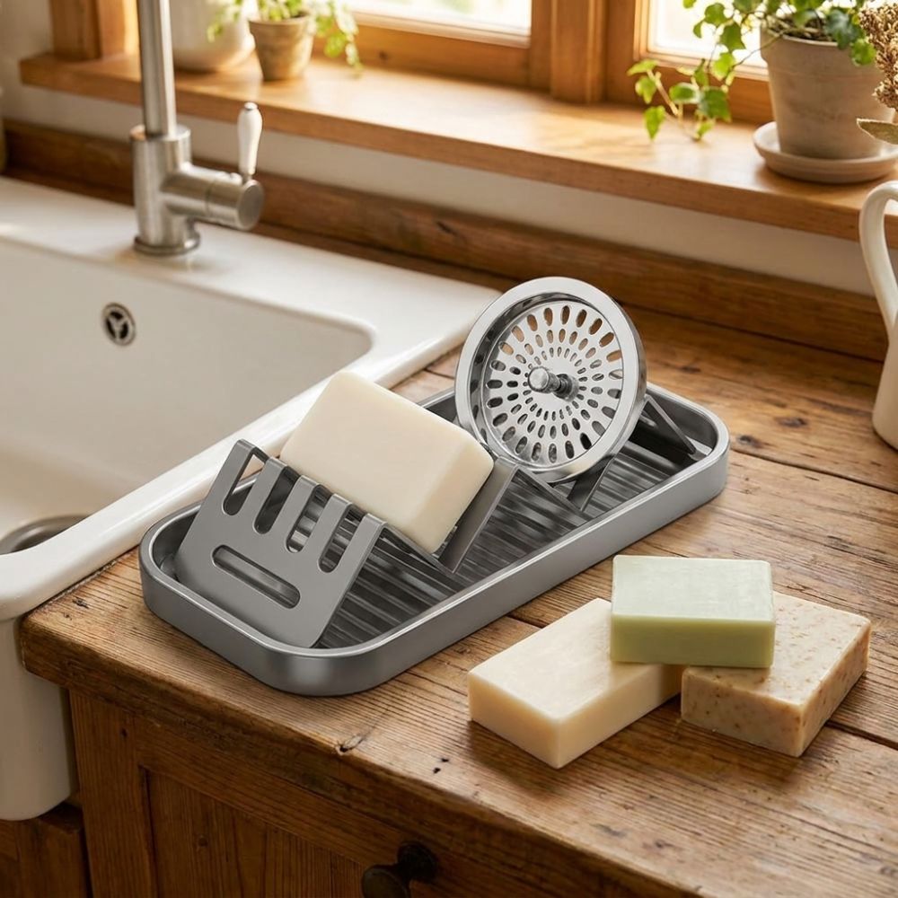حامل صابون على شكل حرف W مقاوم - مراجعة Soap Making Tray وسعره