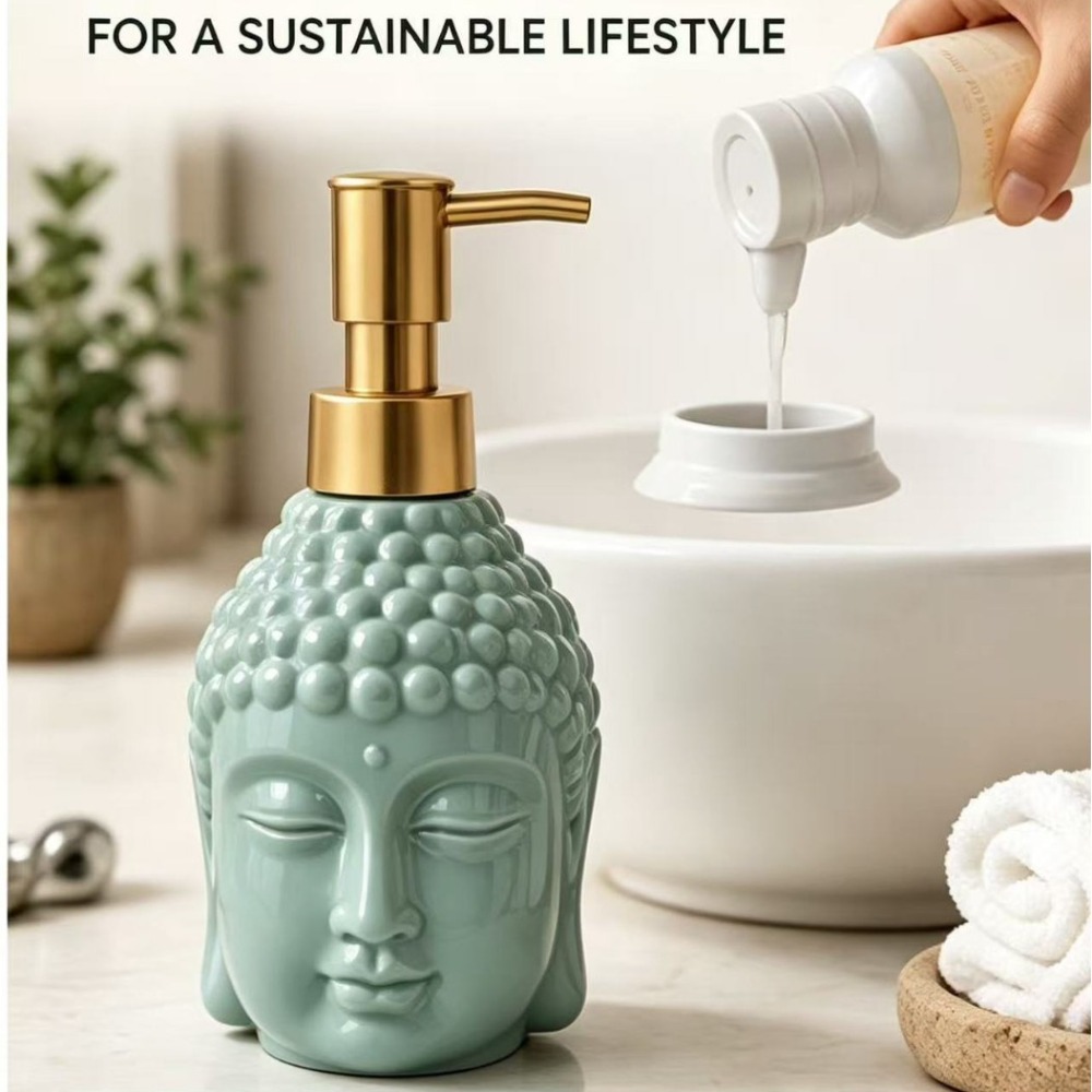 موزع صابون سيراميك على شكل رأس - مراجعة Soap Making Jar وسعره