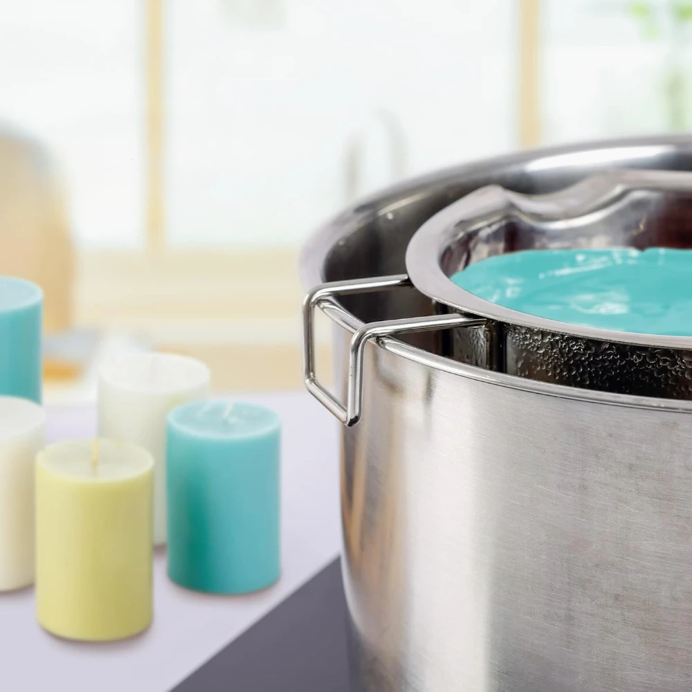 2 قطعة وعاء صهر الشمع من الفول - مراجعة Soap Making Kit Amazon وسعره