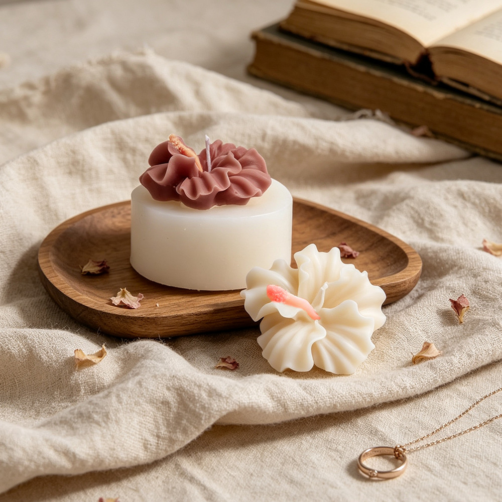قطعتان من قالب شمعة على شكل زه - مراجعة Soap Making Kit Amazon وسعره